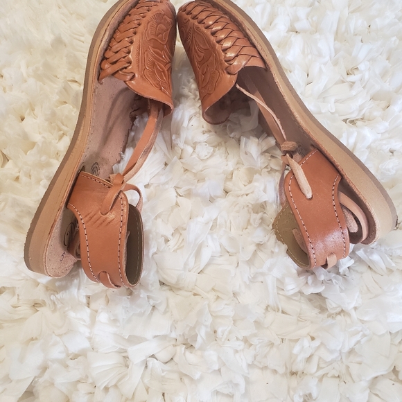 Mexican sandals Lace up 100%leather - Picture 5 of 8